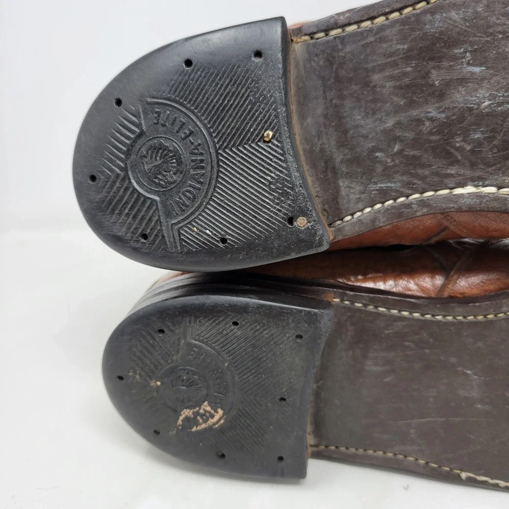 Stuart McGuire Brown Leather Harness Ankle Boots Made in England Mens S907 53636